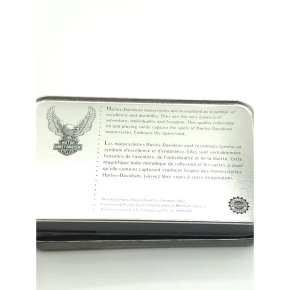 Harley-Davidson Playing Cards New-Sealed Set With Collectible Tin - "An American - Picture 4 of 5